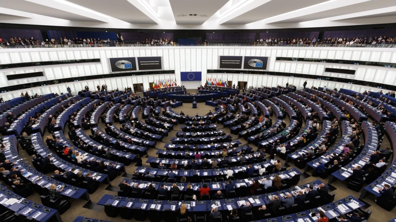 El interior del Parlamento Europeo