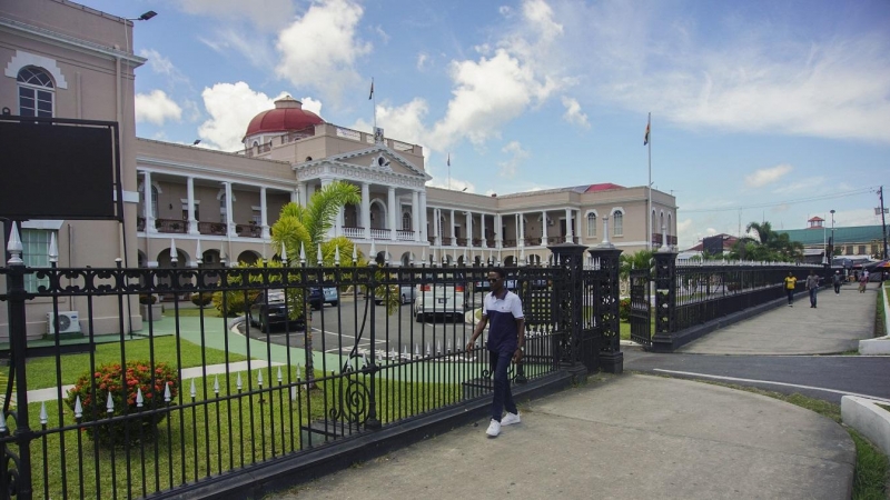 El Parlamento de Guyana, situado en la capital del país, Georgetown, en una imagen de archivo