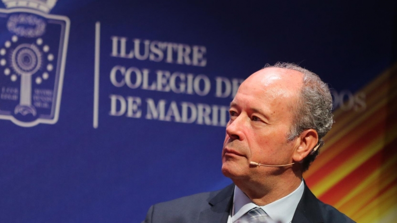 El magistrado y exministro de Justicia Juan Carlos Campo durante la clausura los actos de la semana conmemorativa del 425 aniversario del Colegio de la Abogacía de Madrid (ICAM), en IE University, a 17 de junio de 2022, en Madrid (España).