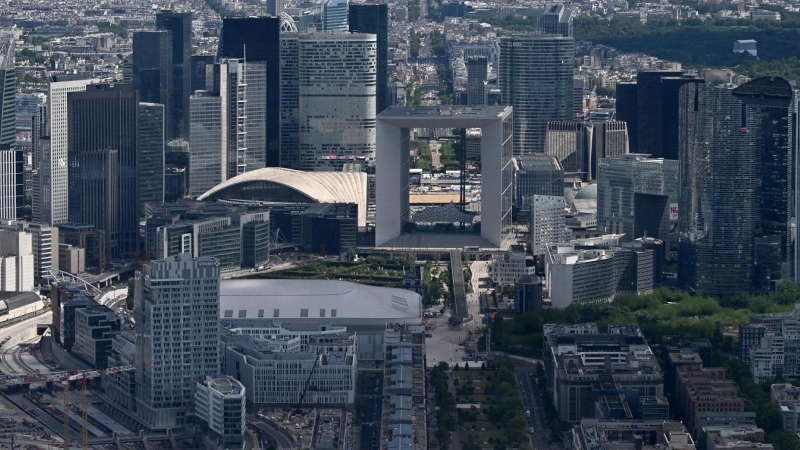 Vista del distrito financiero de La Defense, en Nanterre, al oester de Paris, donde tiene su sede la Autoridad Bancaria Europea (EBA, por las siglas de European Banking Authority), el regulador financiero de la UE. AFP/Emmanuel Dunand