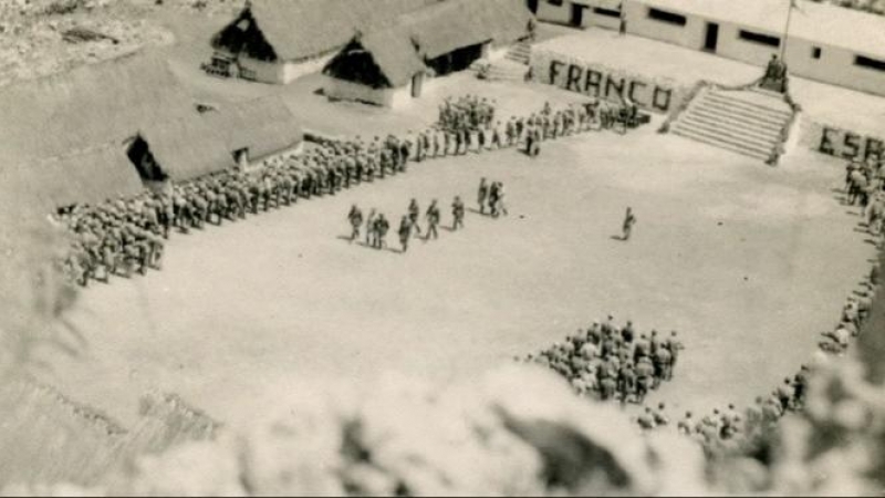 Inauguración del campo de concentración de Son Morey (Artà), en 1941.