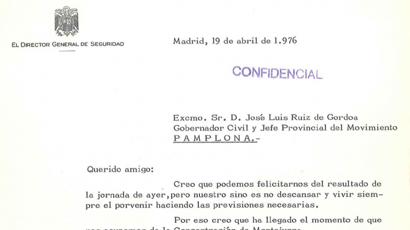 Extracto de los documentos de la 'Operación Montejurra 76' a los que 'Público' ha tenido acceso.