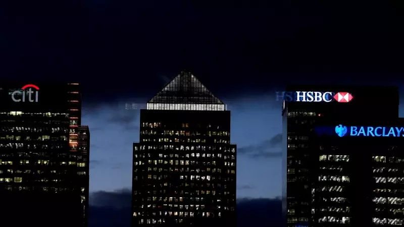 Los edificios de Citibank, HSBC y Barclays en Londres