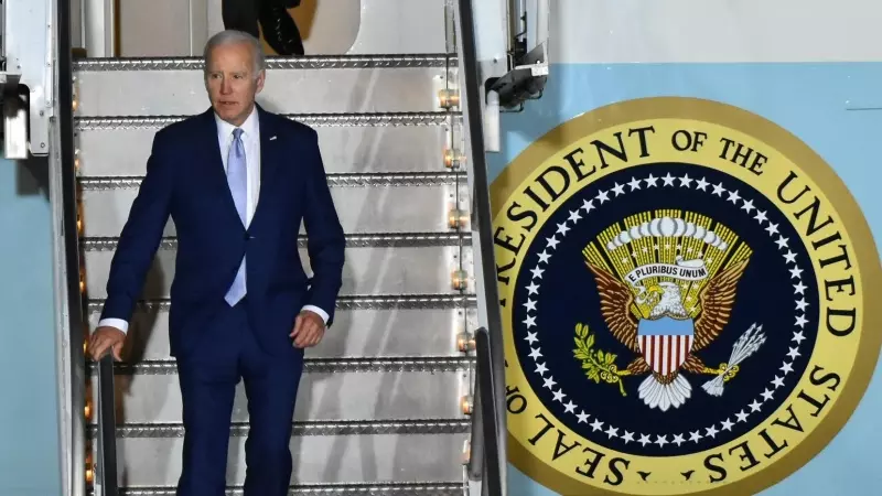 El presidente de EEUU, Joe Biden, llegando a un acto en México, a 3 de enero de 2023.