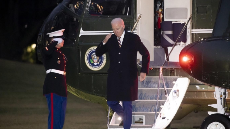 El presidente de EEUU, Joe Biden, en una fotografía del 31 d enero de 2023 a su llegada a la Casa Blanca.