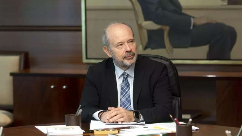 El juez Juan Carlos Campo Moreno en el primer Pleno jurisdiccional Tribunal Constitucional, a 24 de enero de 2023