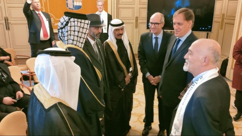 El alcalde de Salamanca, Carlos García Carbayo, y el presidente de la Diputación, Javier Iglesias, en el congreso de Peace City World.