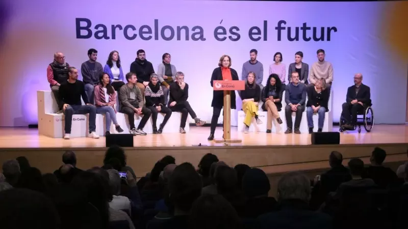 11/02/2023 - Ada Colau durant la presentació dels 20 primers candidats de la llista de Barcelona en Comú per a les eleccions municipals.