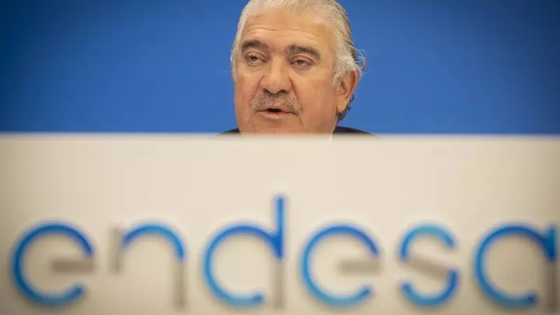 El consejero delegado de Endesa, José Bogas, durante la presentación de los resultados de la energética en 2022, en Madrid. E.P./Juan Barbosa
