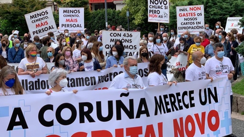 25/2/23 Protesta en A Coruña contra el proyecto de ampliación del hospital.
