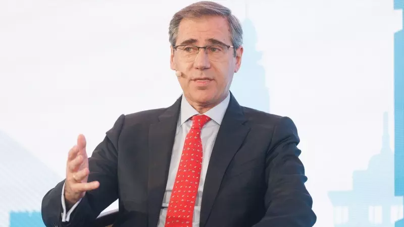 El CEO de Ferrovial, Ignacio Madridejos, interviene en una mesa redonda sobre estrategia y gestión de los factores ESG en Madrid el 11 de enero de 2023.
