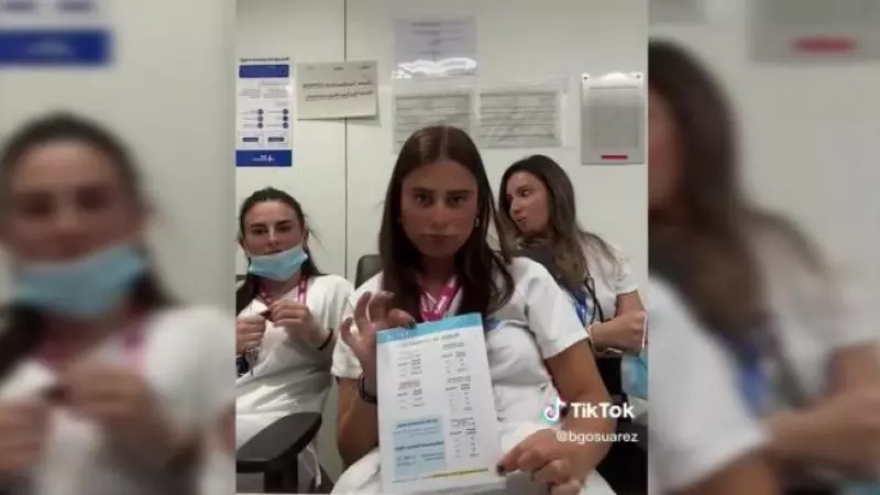Captura del vídeo de una enfermera del Vall d'Hebron en el que critica la necesidad de tener el C1 de catalán para opositar.