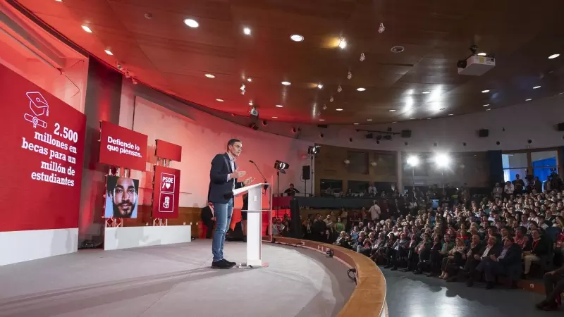 El secretario general del PSOE, y presidente del Gobierno, Pedro Sánchez, la pasada semana en la Convención Municipal del PSOE de Andalucía celebrada en Huelva.