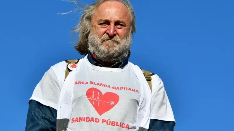 Antonio Vergara, portavoz de la Coordinadora Andaluza de Mareas Sanitarias.
