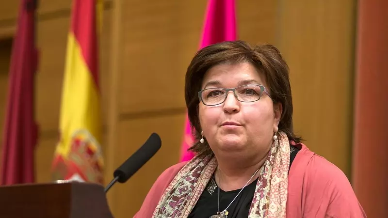26/03/2023. Esther del Campo en un acto de la Universidad Complutense de Madrid, a 12 de junio de 2018.