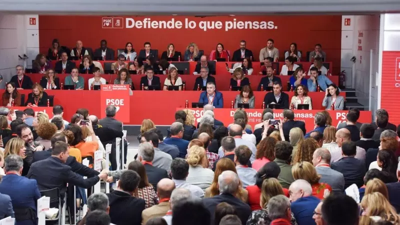 Imagen de la última reunión del Comité Federal del PSOE, el pasado marzo, en Madrid.