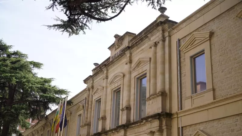 Vista de la fachada del Palacio de Justicia de Logroño, a 20 de marzo de 2023.