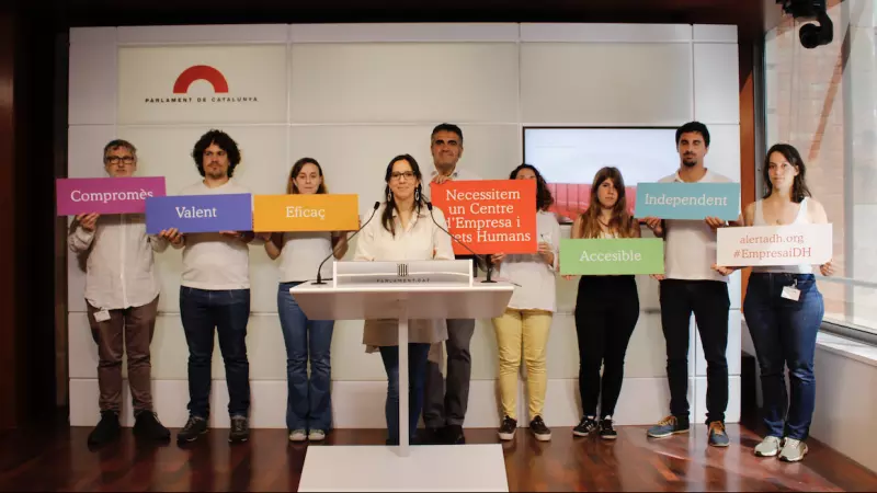 4-5-2023 El Grup Català d'Empresa i Drets Humans al Parlament de Catalunya