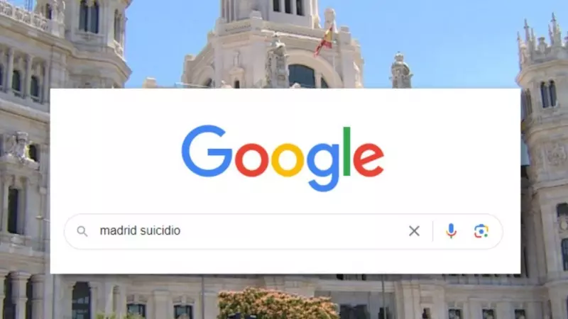 Captura de pantalla de una búsqueda de Google con el término 'suicidio'.