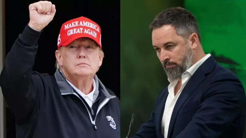 07/06/2023 - Montaje de Donald Trump y Santiago Abascal.