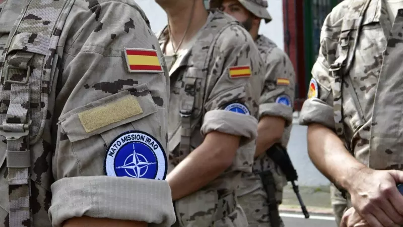 Miembros de un contingente militar español. Imagen de Archivo.