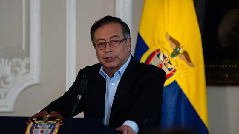 El presidente colombiano, Gustavo Petro, durante una rueda de prensa en Colombia, a 4 de enero de 2023.