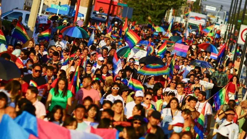 19/06/202 - Celebración del Orgullo LGTBI+ en Juarez (México).