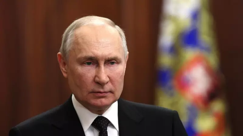 El presidente ruso, Vladímir Putin, durante un mensaje a su país, en Moscú, a 26 de junio de 2023.