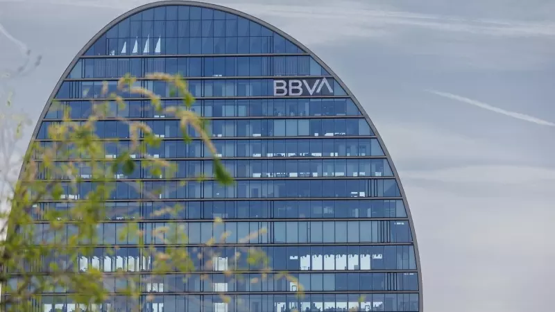 Vista de la Ciudad del BBVA, la sede corporativa del banco en la zona norte de Madrid. EP./Eduardo Parra