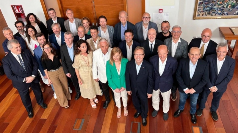 Los integrantes de la candidatura Va d'Empresa para las elecciones de la Cambra de Comerç de Barcelona.