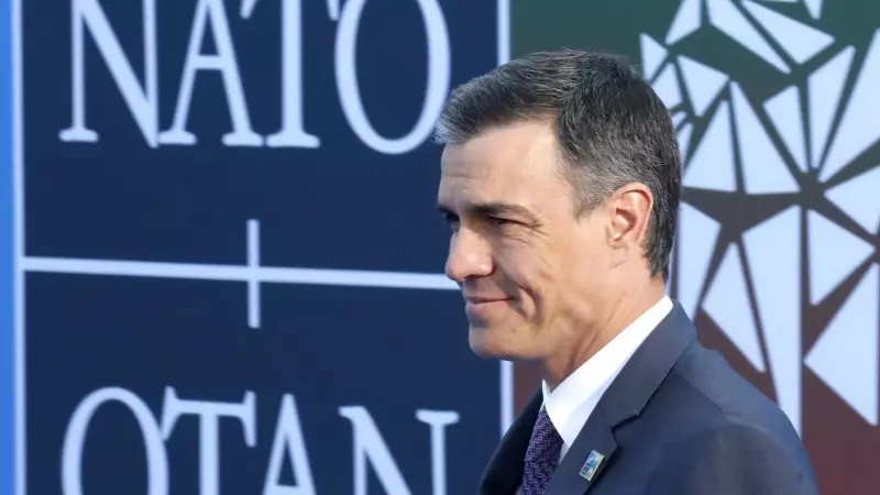El presidente del Gobierno, Pedro Sánchez, a su llegada a la Cumbre de la OTAN que se celebra en Lituania.