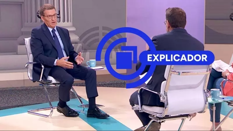 18/07/2023 Feijóo en una entrevista en Televisión Española