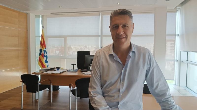 24/07/2023 - Xavier García Albiol, al seu despatx d'alcalde a l'Ajuntament de Badalona.