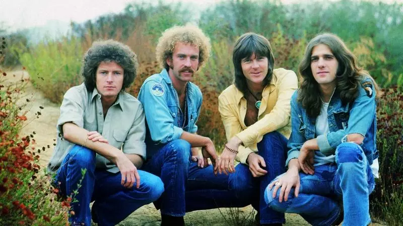 28/07/2023 - Los miembros fundadores de The Eagles, de izquierda a derecha: Don Henley, Bernie Leadon, Randy Meisner y Glenn Frey.