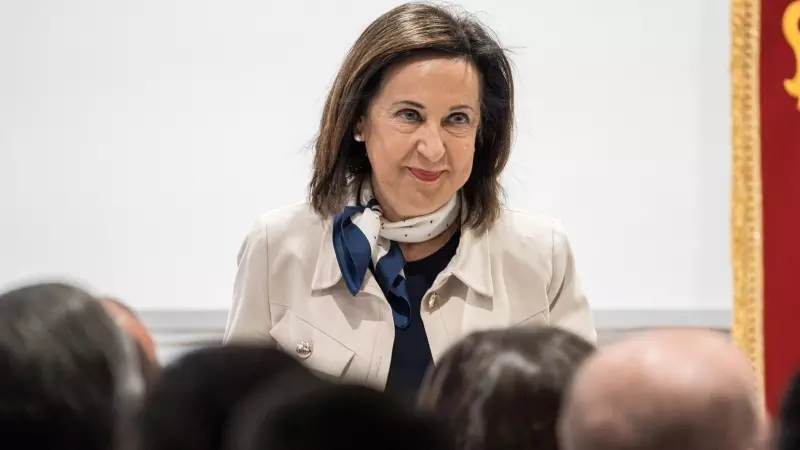 La ministra de Defensa en funciones, Margarita Robles, durante un acto en Madrid, a 28 de julio de 2023.