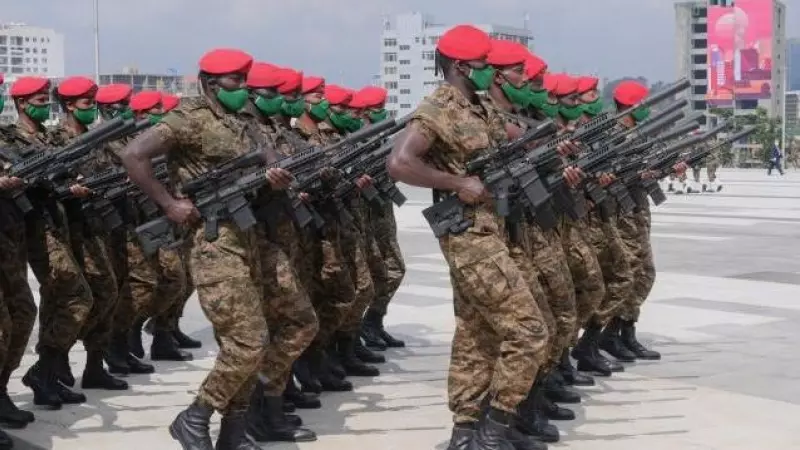 Soldats etíops participen en una desfilada militar a Addis Abeba, en una imatge d'arxiu