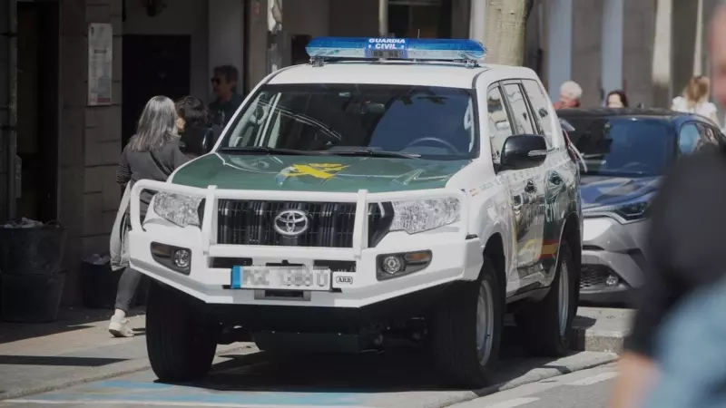 Un vehículo de la Guardia Civil, a 31 de mayo de 2023.