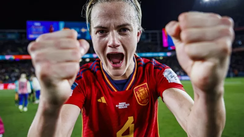 La jugadora española Irene Paredes muestra su alegría tras vencer a Suecia en la semifinal del Mundial femenino de fútbol