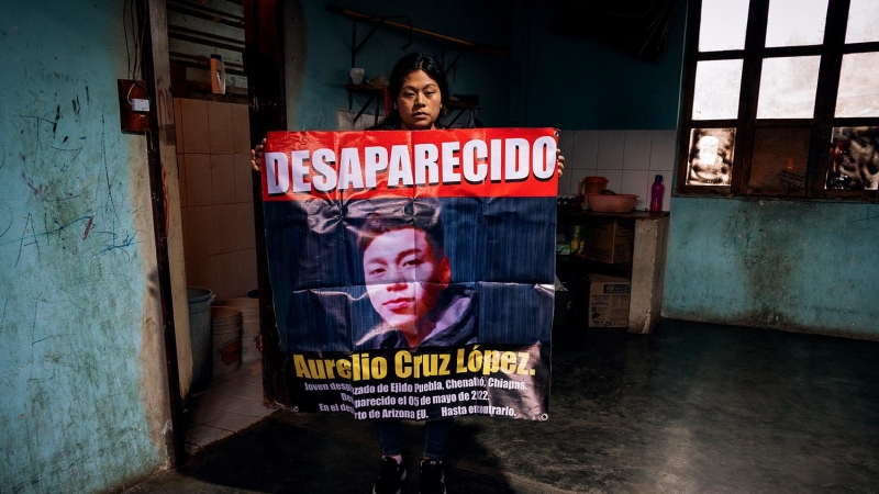 Araceli Cruz López, hermana de Aurelio, migrante desaparecido entre la frontera de Sonora (México) y Arizona (Estados Unidos)