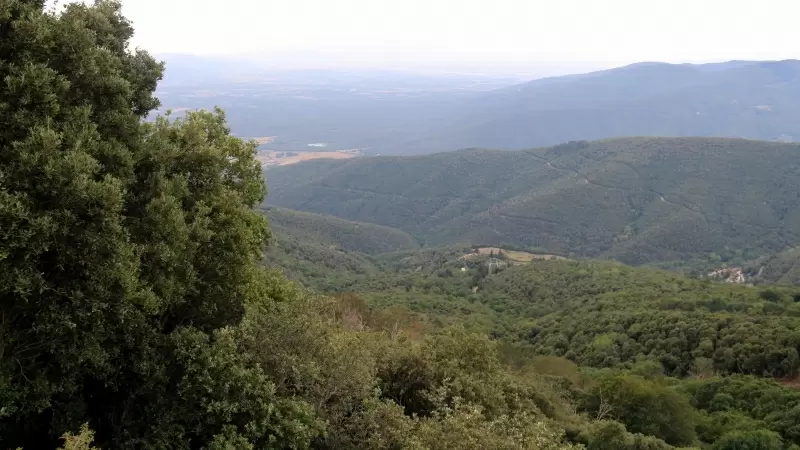 Vista del Montseny des del mirador de les Guaitadores