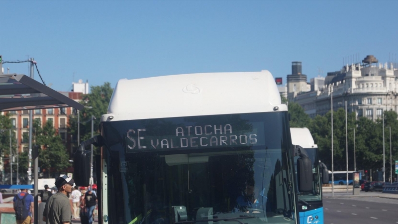 Autobús municipal de la EMT, a 22 de junio de 2023, en Madrid