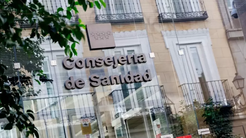 Fachada de la Consejería de Sanidad de la Comunidad de Madrid, a 13 de septiembre de 2023, en Madrid (España).