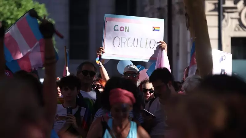Marcha por los derechos de las personas trans en Sevilla, a 23 de junio de 2023.