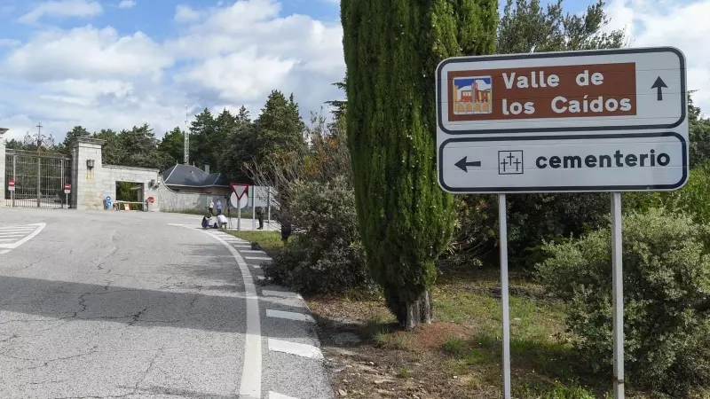Entrada al Valle de Cuelgamuros, a 12 de junio de 2023, en Madrid.