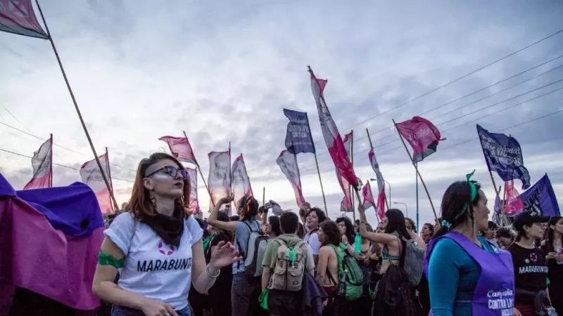 Imagen de archivo de la marcha del 33º Encuentro Nacional de Mujeres, en Trelew, Argentina, a 14 de octubre de 2018.
