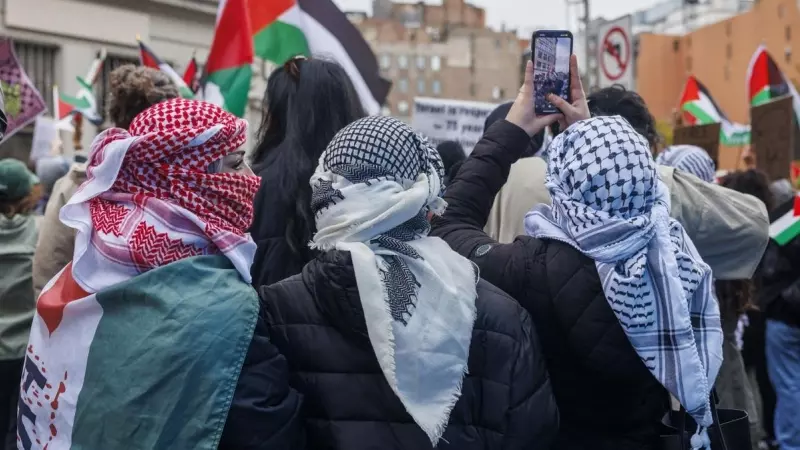 Manifestación en solidaridad con Palestina en Nueva York, el pasado 22 de noviembre.