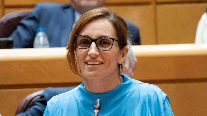 La ministra de Sanidad, Mónica García,  durante una sesión plenaria del Senado, a 12 de diciembre de 2023, en Madrid.