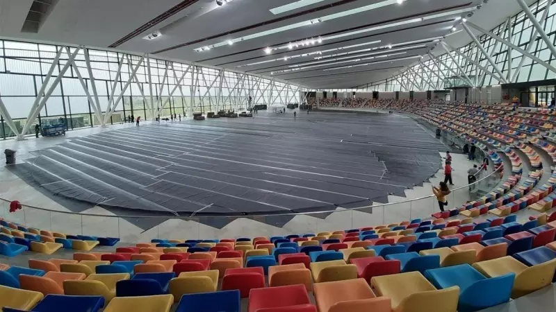 2021 - La pista coberta d'atletisme de Catalunya, ubicada a Sabadell.