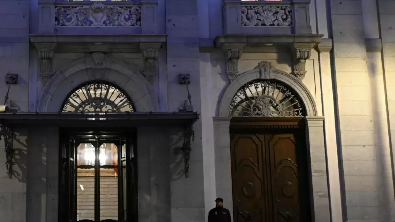 Vistas de la fachada de la sede del Tribunal Supremo, a 21 de diciembre de 2023, en Madrid