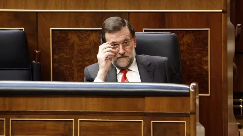 Imagen de archivo de Mariano Rajoy durante una sesión de control al Gobierno en abril de 2014, en el Congreso de los Diputados.